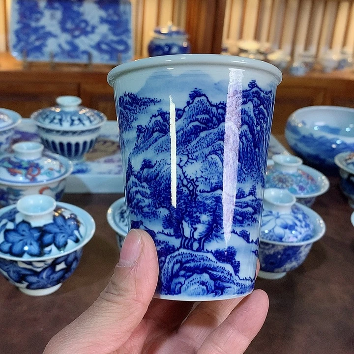 錡镇堂手工手绘可乐杯