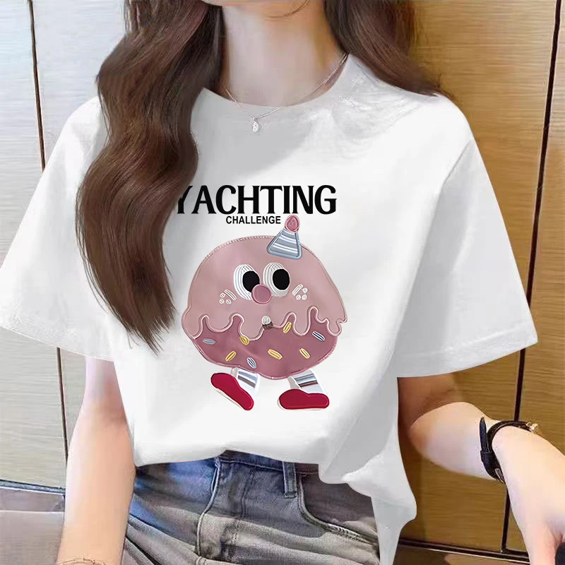 【宠粉福利】LY1上新女款时尚休闲百搭夏季潮流春夏t恤圆领显瘦短