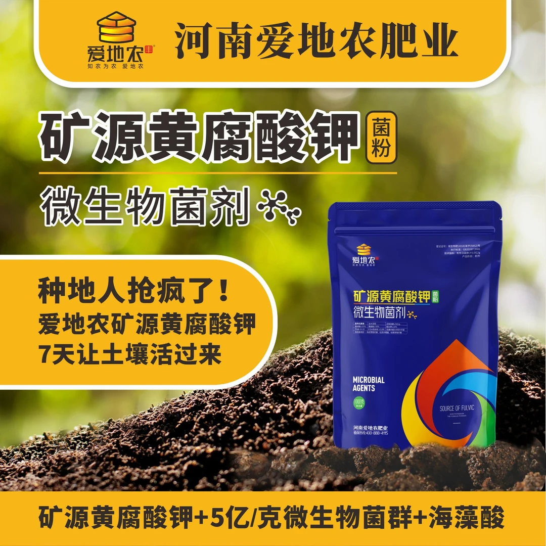 工厂直销新疆矿源黄腐酸钾微生物菌剂改良土壤生根蔬菜家用水溶肥