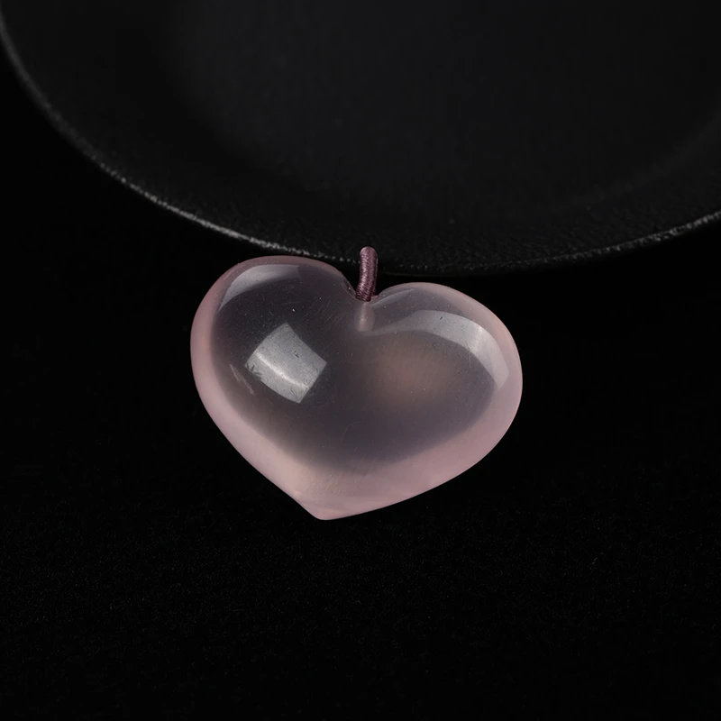 【连广电专属】粉水晶爱心吊坠--（多样性发货）