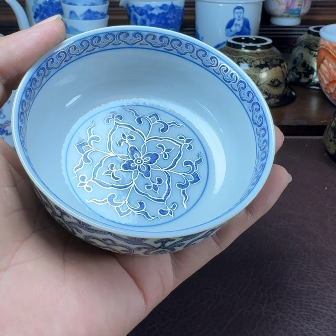 *****瓷片当代景德镇陶瓷手绘茶具