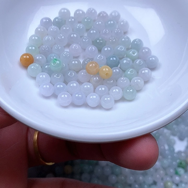 翡翠散珠翡翠翡翠卡5.3。100颗30元