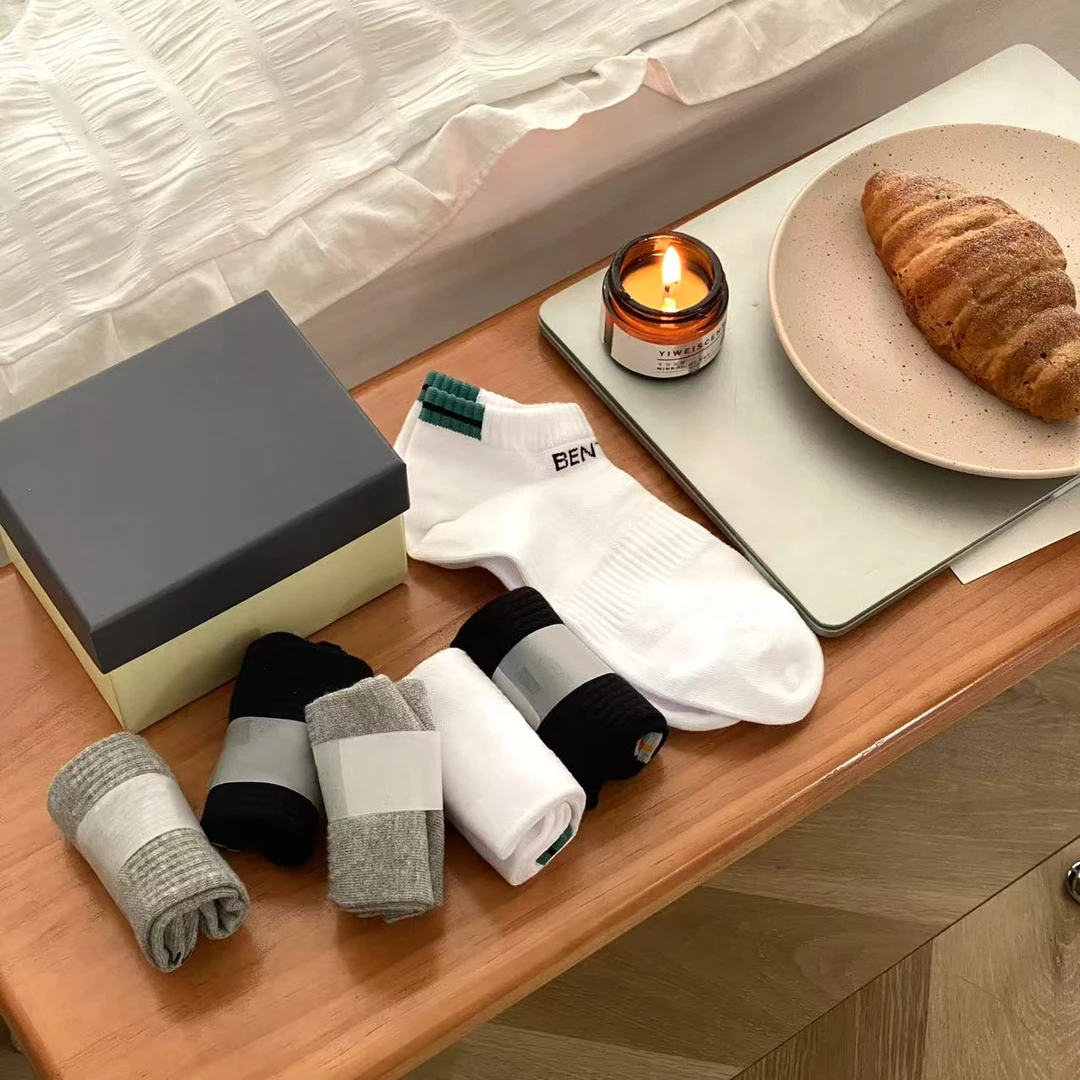 【礼盒装发货】袜子男春夏季薄款短袜吸汗透气潮流男袜长筒R868