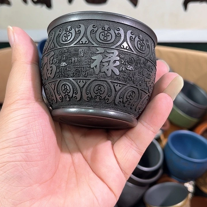 茶杯紫砂全手工紫砂主人杯