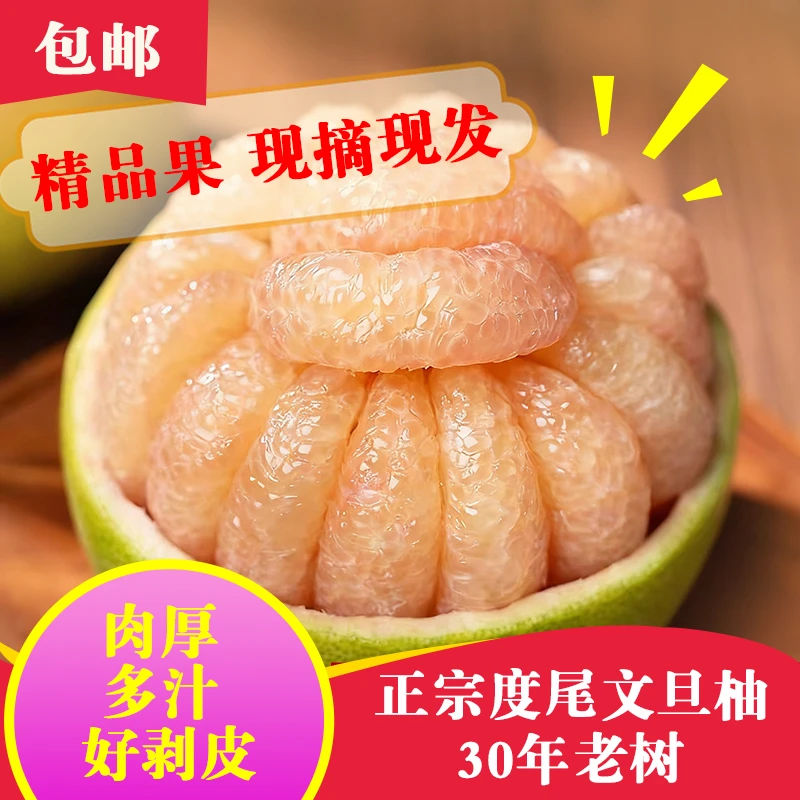 正宗福建莆田度尾文旦柚红心小柚子新鲜当季现摘孕妇应季时令水果