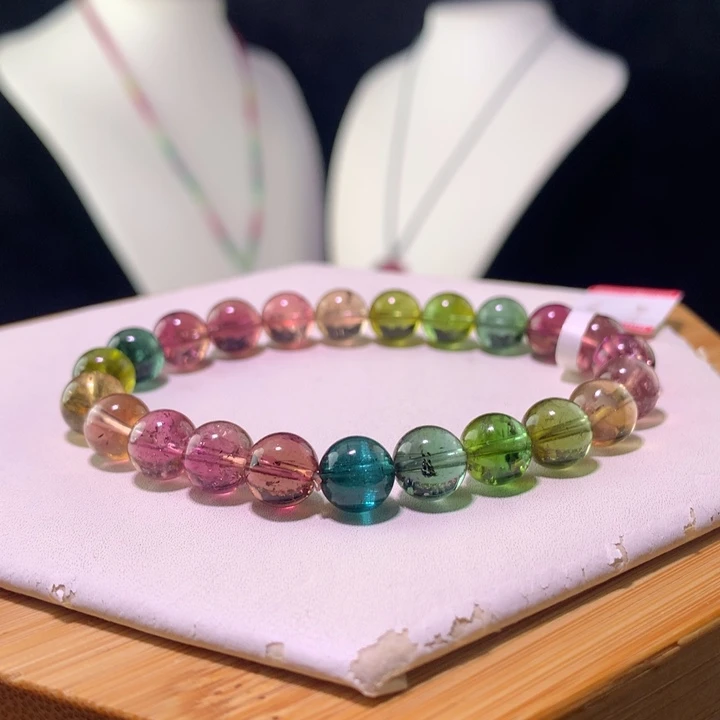 双色碧玺手链未镶嵌