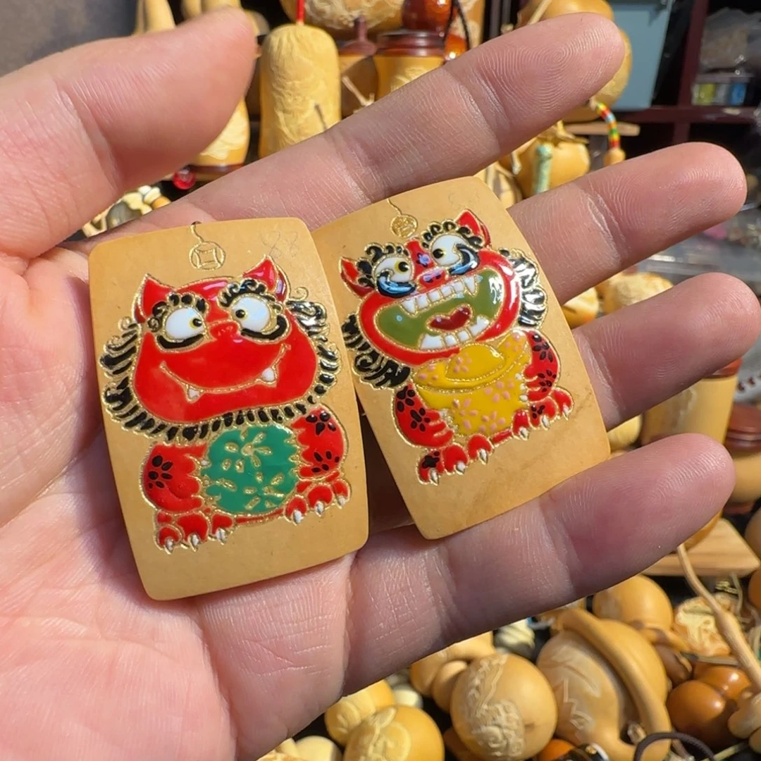 有机玻璃麒麟彩釉葫芦