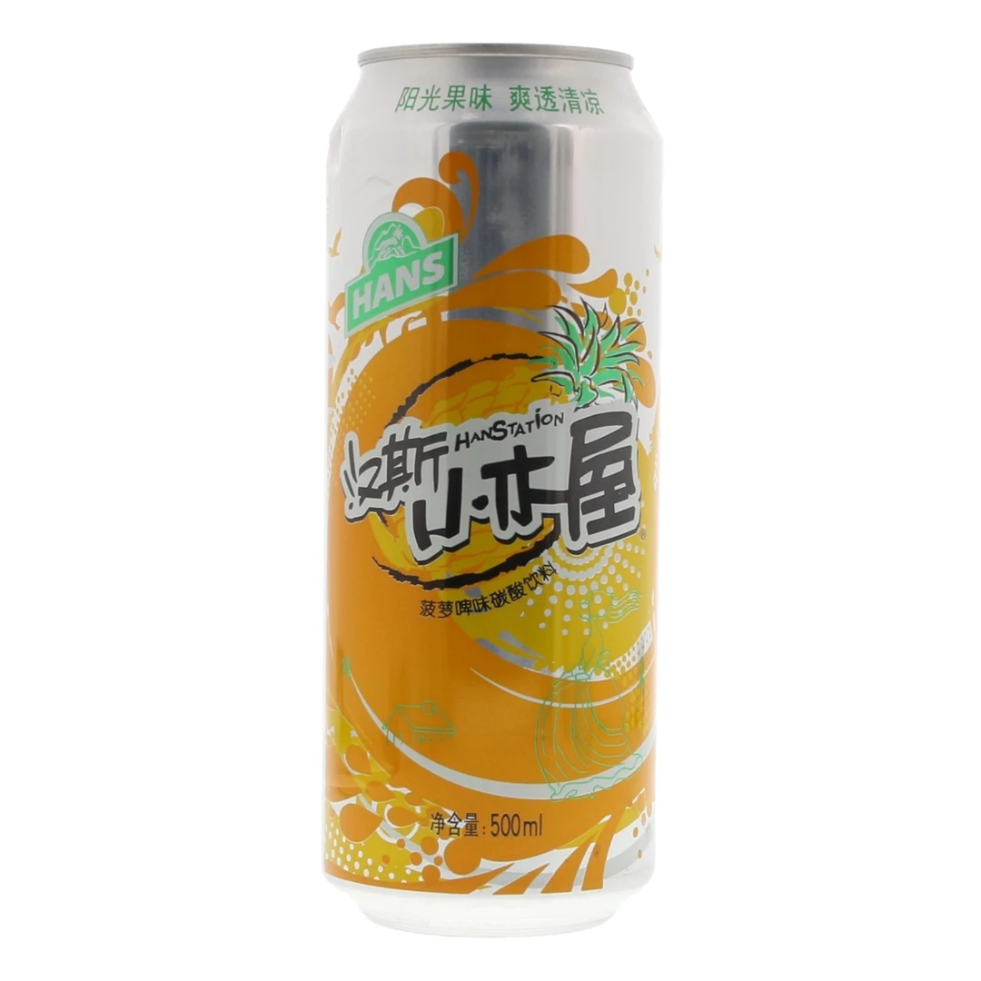汉斯小木屋碳酸饮料菠萝味 500ml