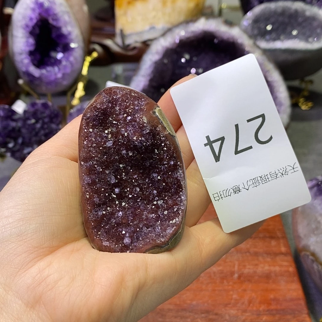 紫晶珠宝半成品未镶嵌