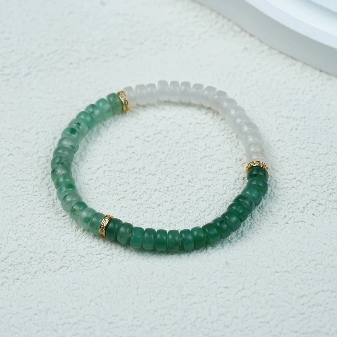 非洲翠  直切霓虹彩珠非洲翠时尚手串（多样性发其一