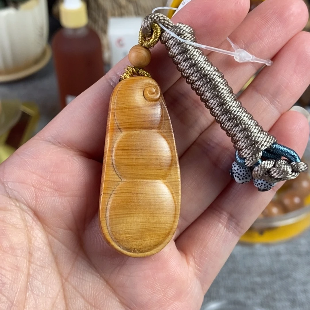 柏木（崖柏）手串/手链北太行陈化黑油黄金底福豆脖挂