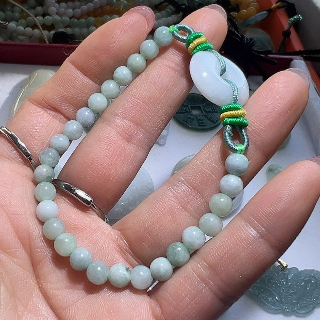 翡翠银S925镶嵌颈饰富贵