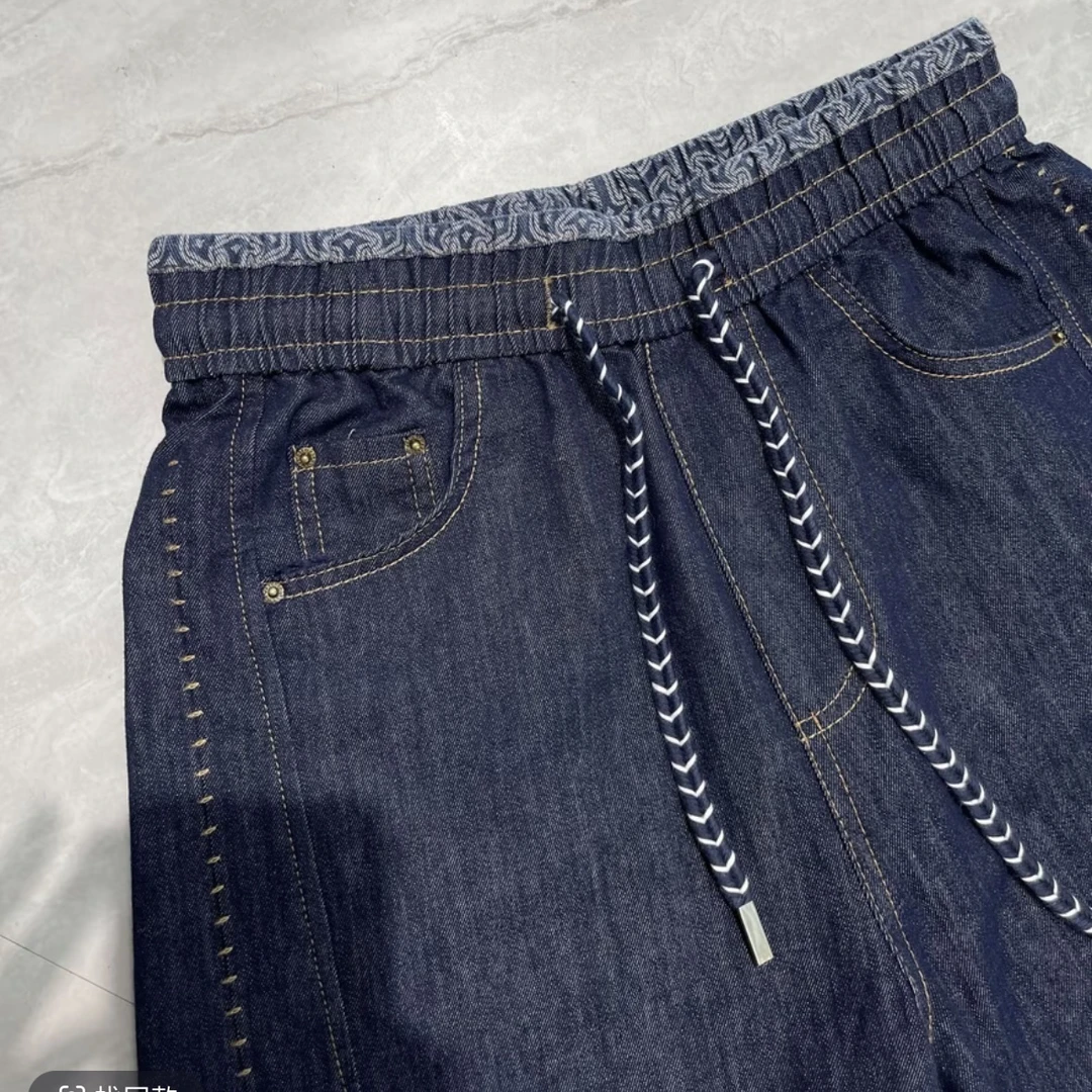 [ W i F i ]77148AB版印花老爹裤