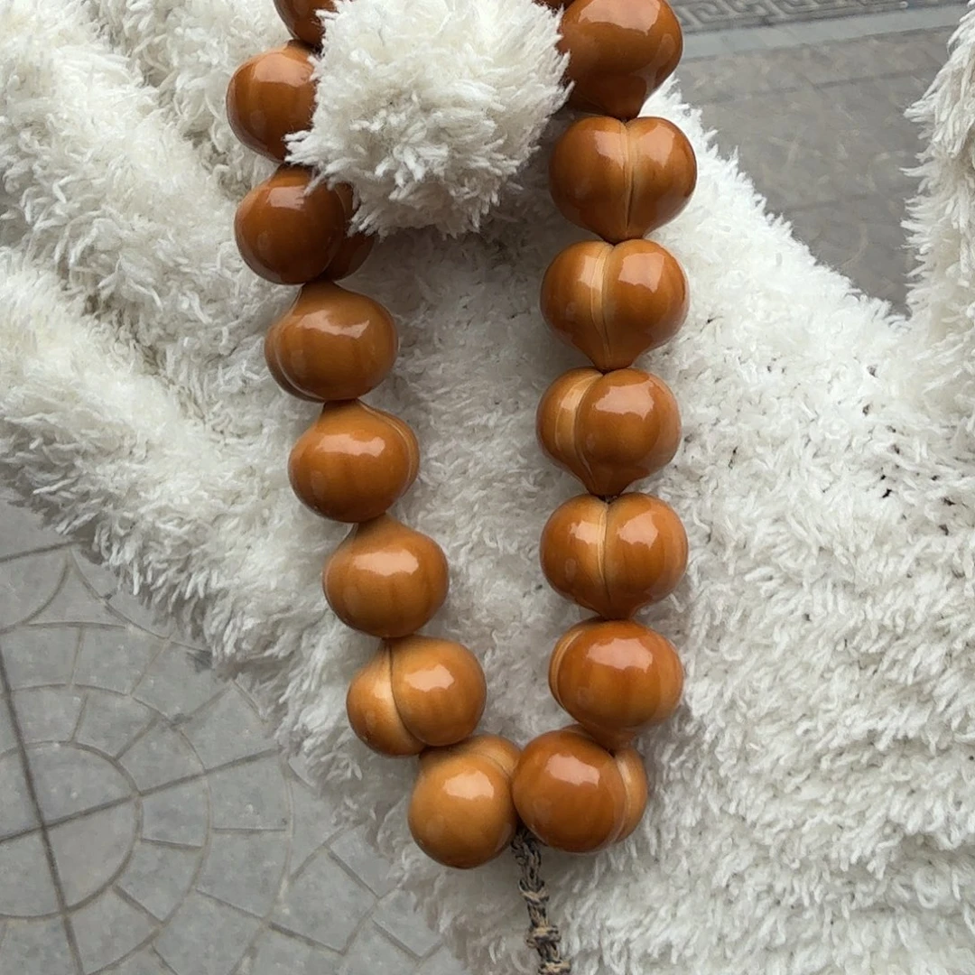 猴头核桃吊坠赵小丹手工柯基屁桃17