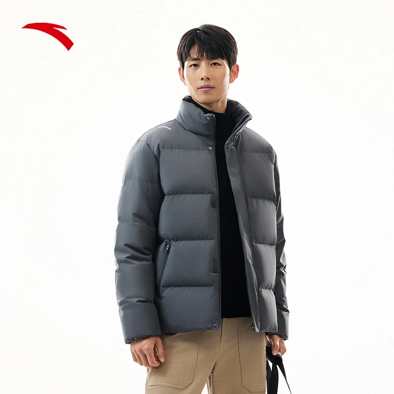 安踏面包羽绒服丨四防抗寒冬季保暖防泼水户外棉服男加厚鸭绒外套