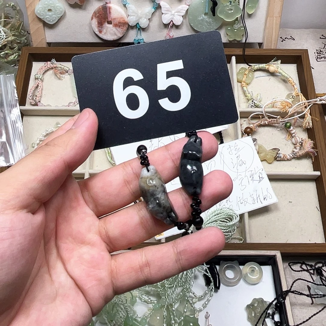 蛇纹石玉合金颈饰