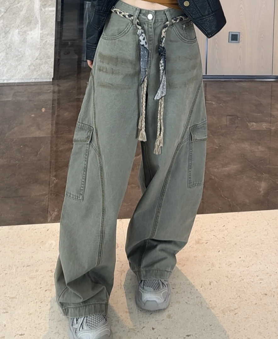 【炫酷工装】 小允姐姐2025新款气质时尚工装裤（不含腰带）