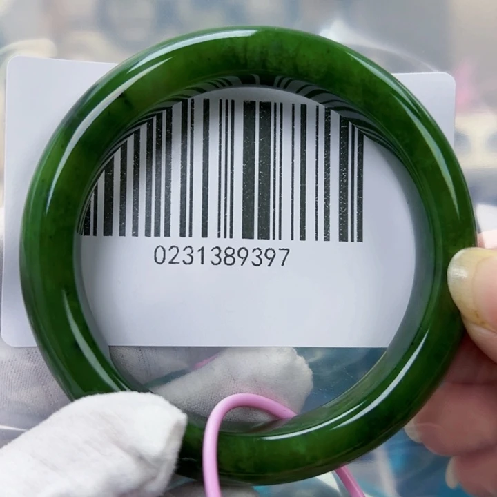 和田玉未镶嵌手镯微瑕58