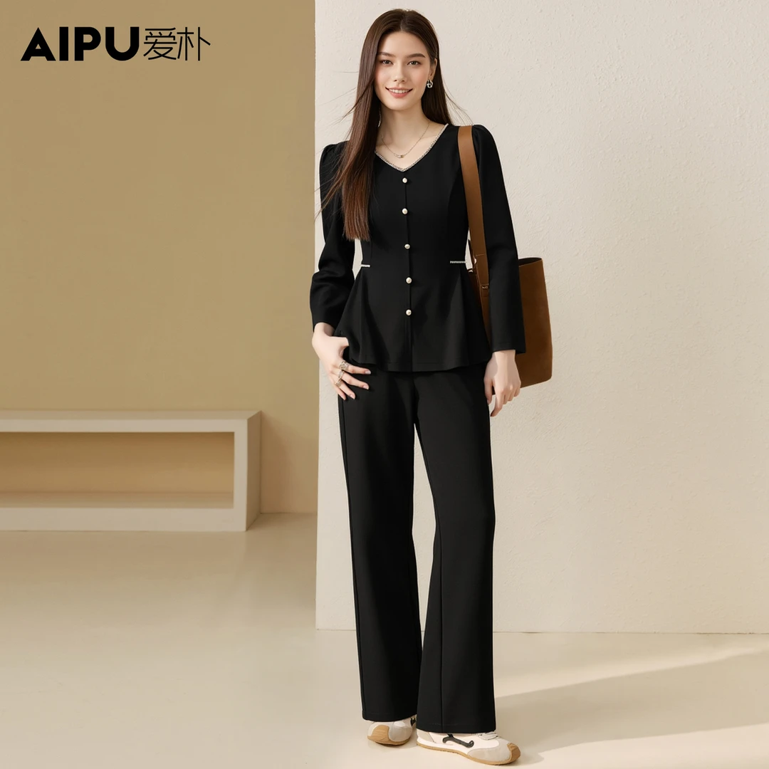 95158爱朴大码女装2025新款爆款洋气时尚优雅风套装轻奢高级感