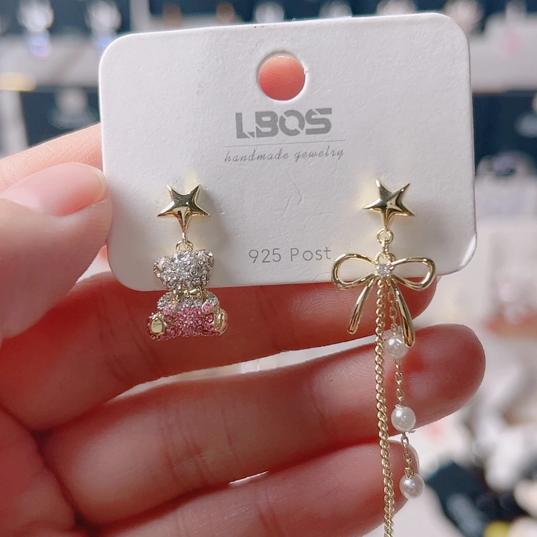 琉璃纯铜合金耳环的