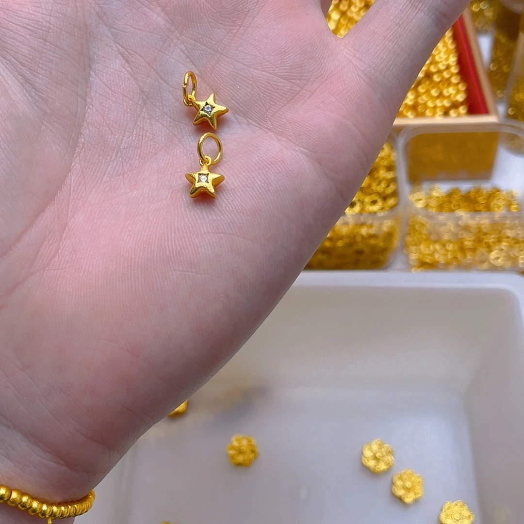 锆石铜合金镶嵌小星星2颗