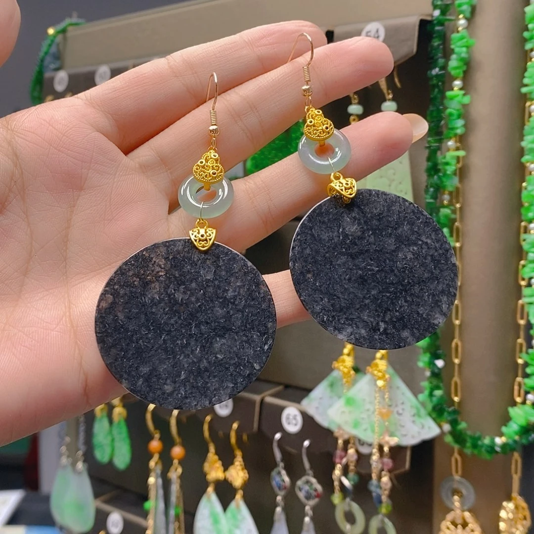 未镶嵌翡翠耳饰翡翠