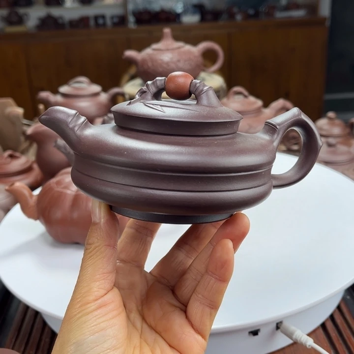 茶壶紫砂紫砂花茶