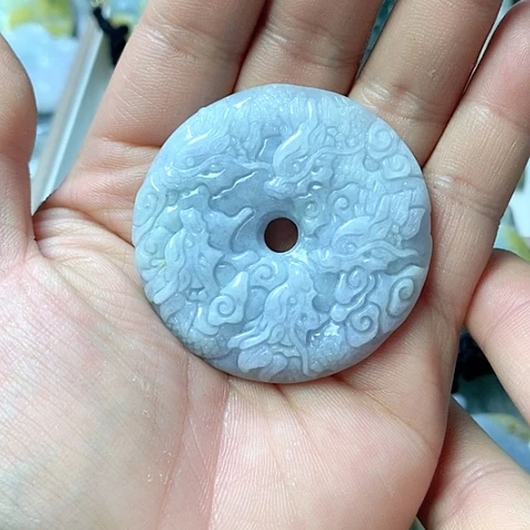 翡翠颈饰未镶嵌天然缅甸翡翠a货