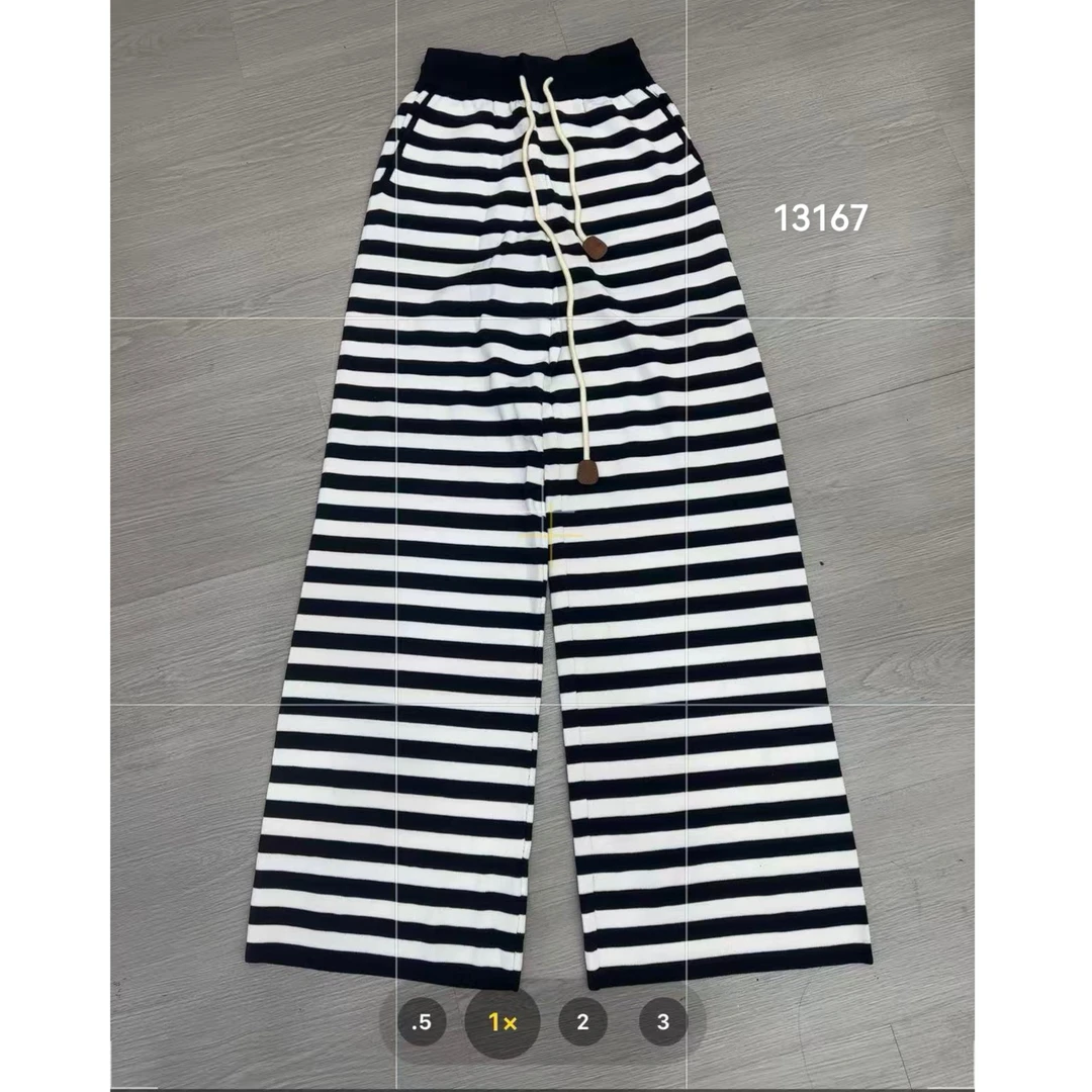 13167 （裤长107cm左右） SANFAN  新款条纹斑马裤长裤