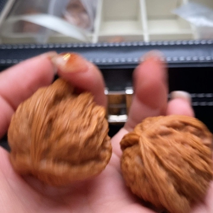 明***白文玩核桃吊坠40尺 白