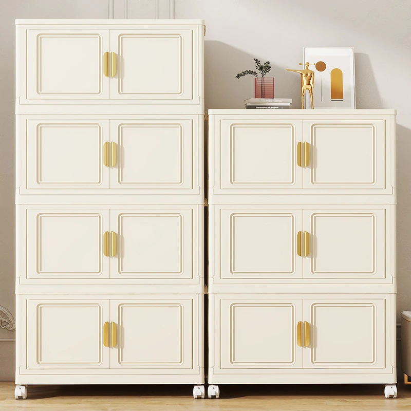 直播专享--收纳柜折叠置物柜家用卧室多层可移动儿童玩具储物柜