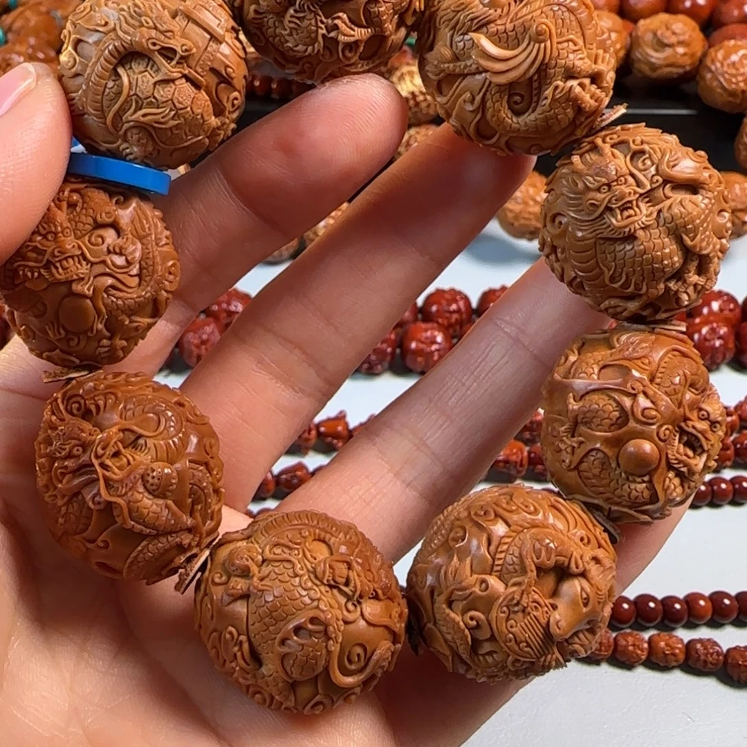 手串/手链橄榄核九龙瑞兽山海经24大满工