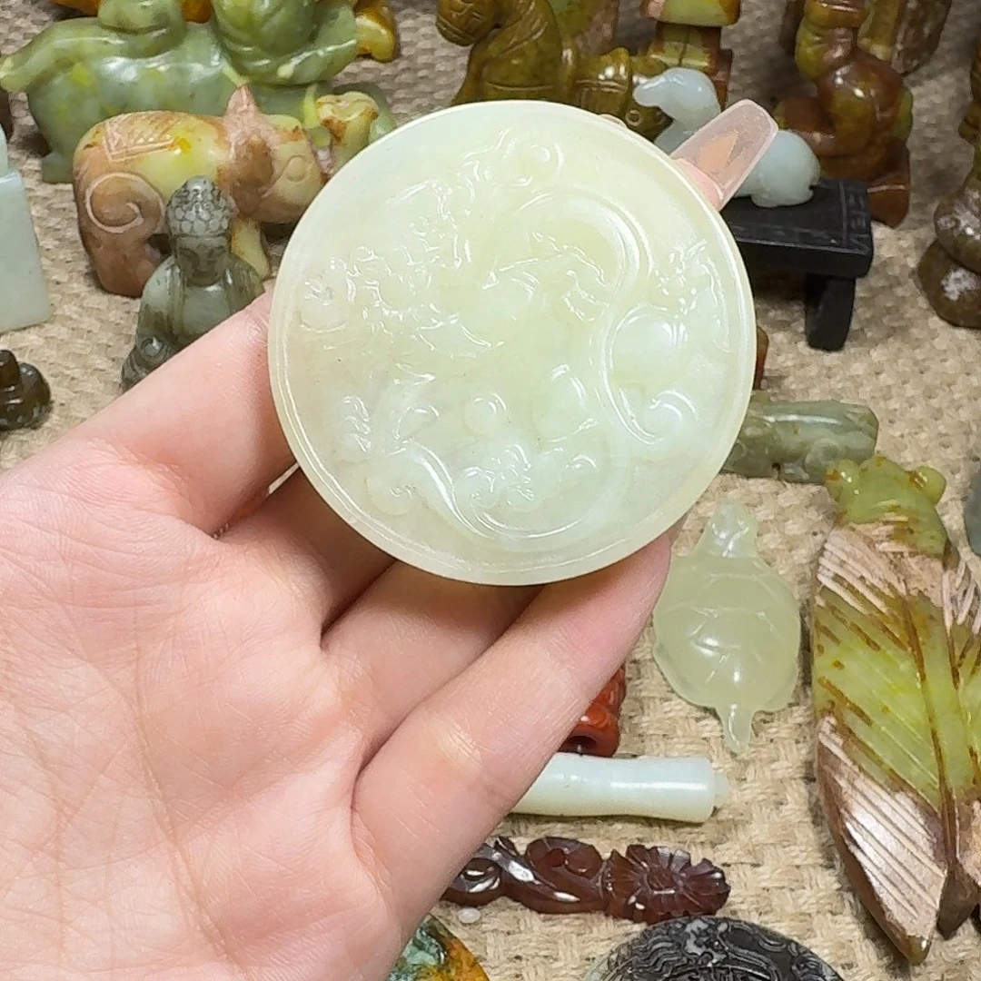 白玉菩提吊坠挂件