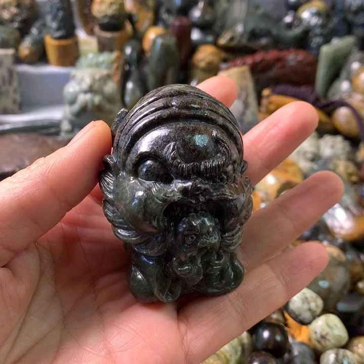 未镶嵌岫岩老玉（透闪石质玉）笔搁