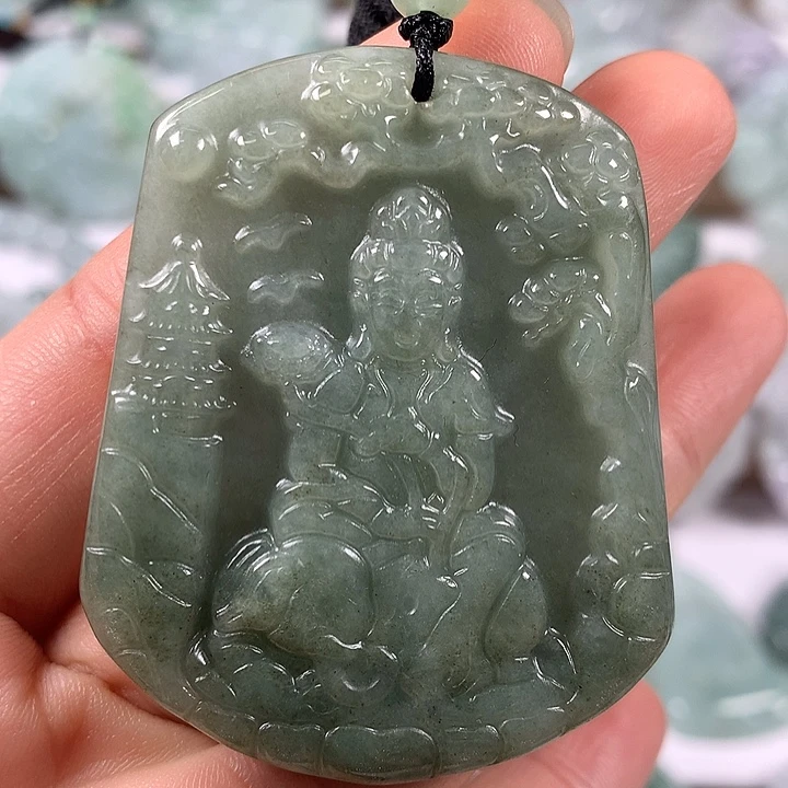 颈饰未镶嵌翡翠普贤菩萨福利