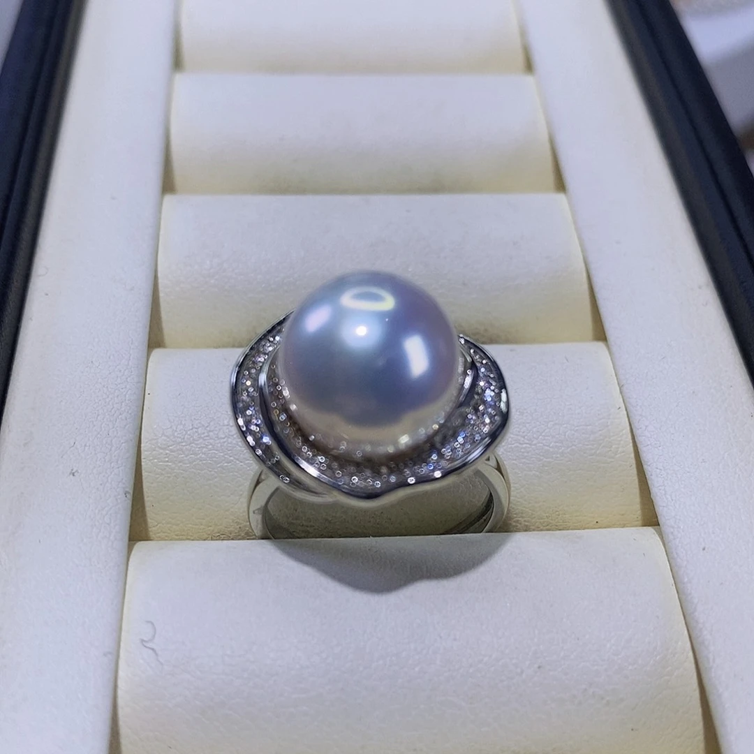 淡水珍珠戒指合金
