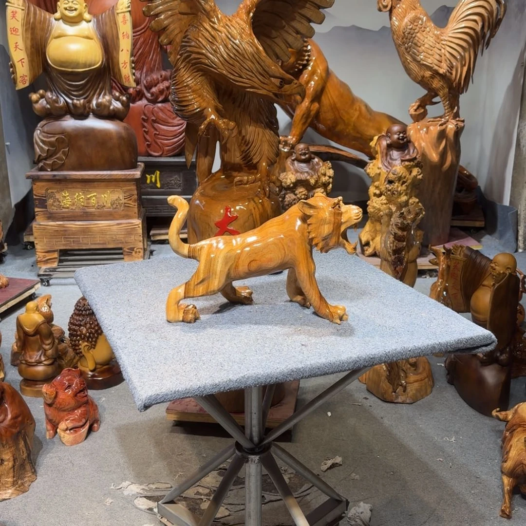 香樟木1****2香樟木老虎摆件