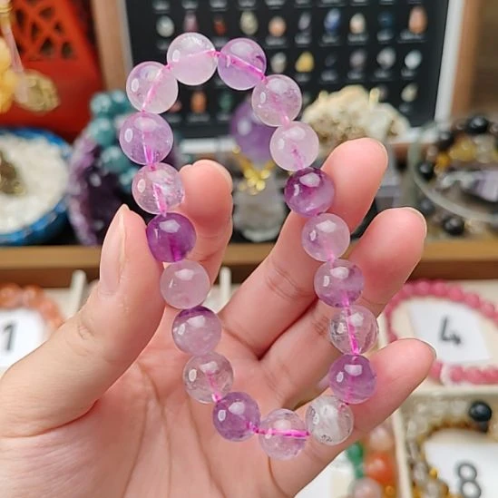 水晶未镶嵌手链仙女紫超七