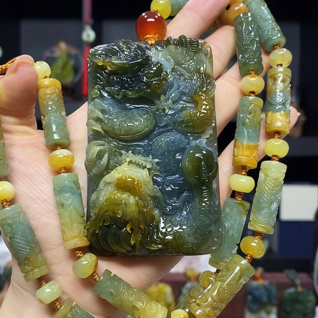 未镶嵌岫玉挂件吊坠