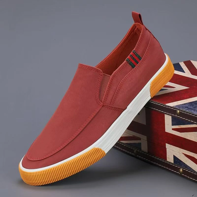 布鞋男款夏季韩版百搭轻便透气一脚蹬网面鞋爆款帆布鞋新款休闲