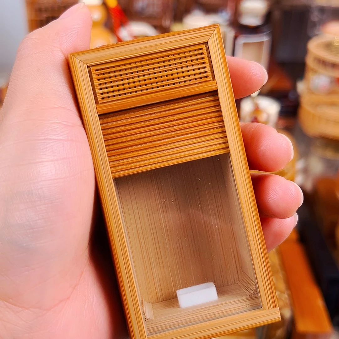 竹现****了老竹单格卷帘门竹林金钟盒