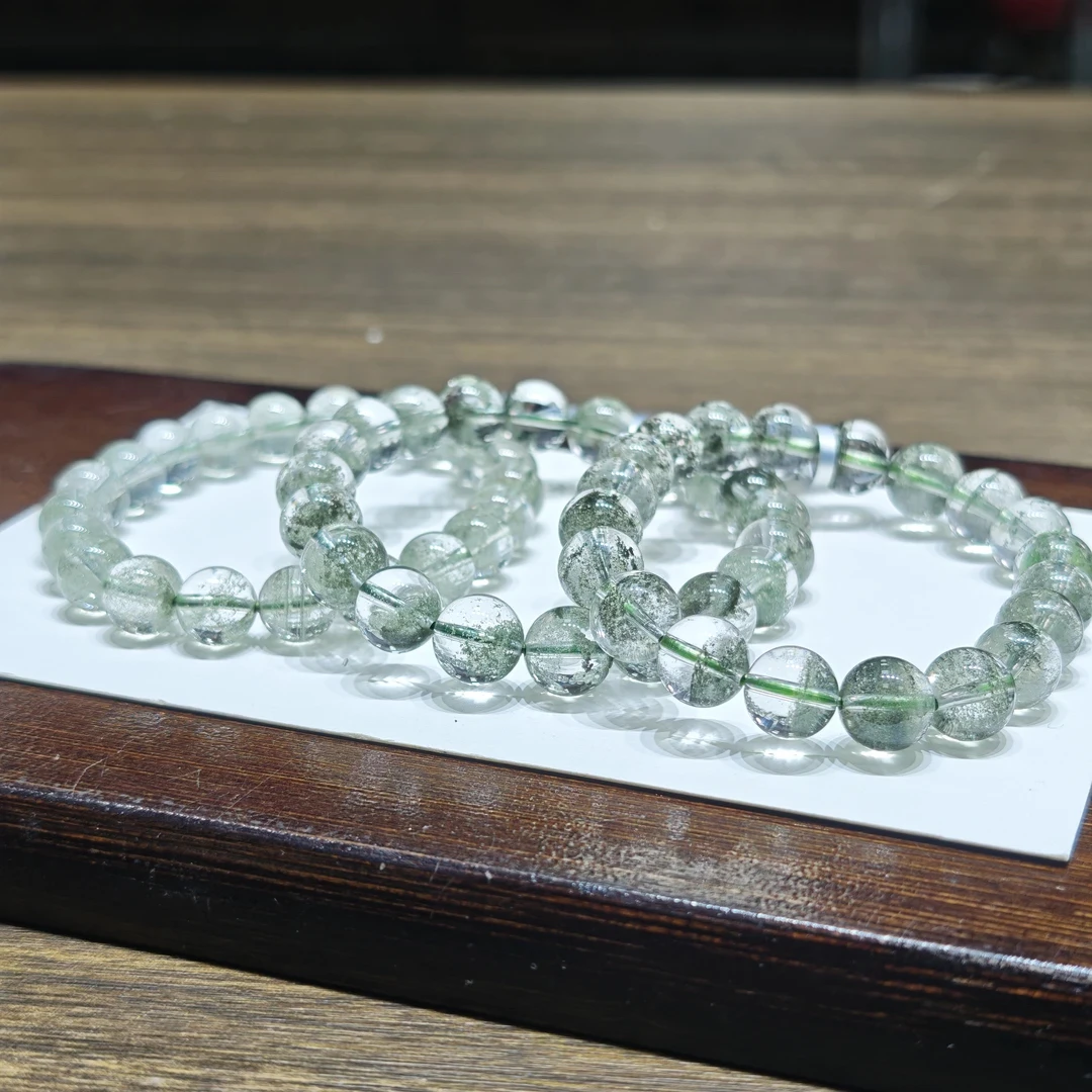 【书记甄选】天然绿幽灵单圈手链 多样性发一件 约9mm 1717BB