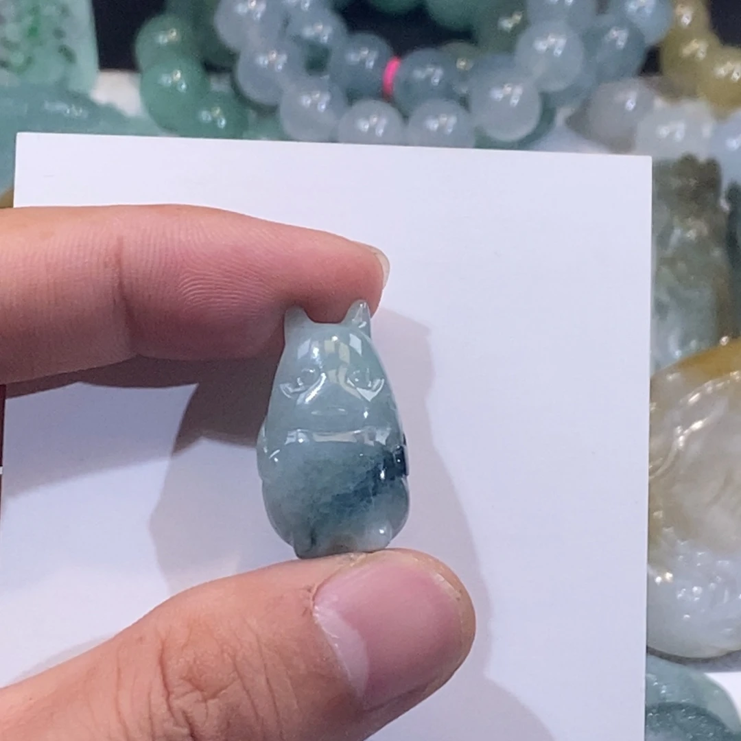 翡翠未镶嵌吊坠(不含链)龙猫