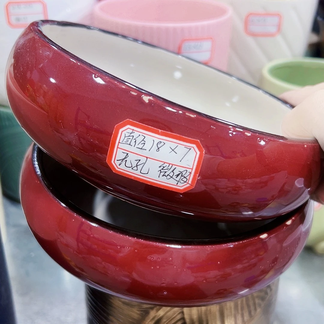 外贸尾单陶瓷花盆凑单10米包邮