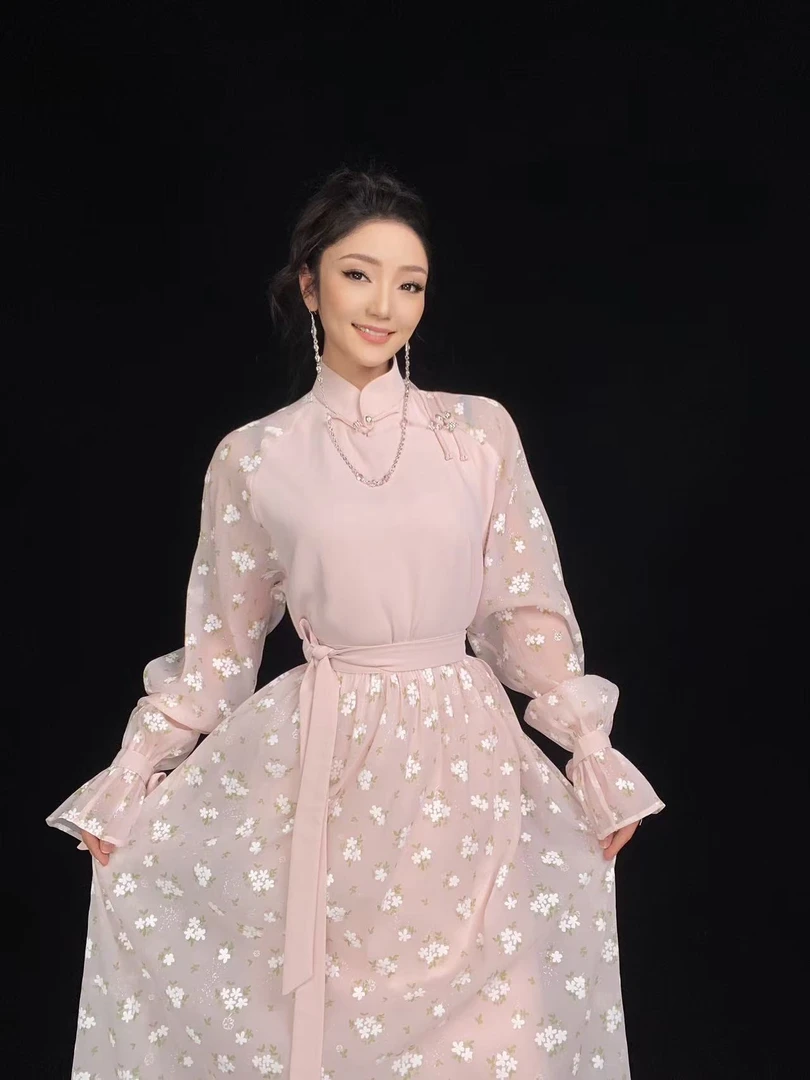 【黛尔玛精品服饰4】夏季碎花新款时尚百搭女士印花连衣裙X6096