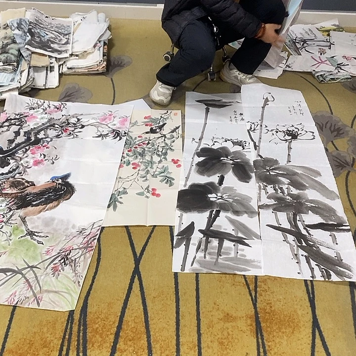 锦***程国画放漏作品手绘画哦