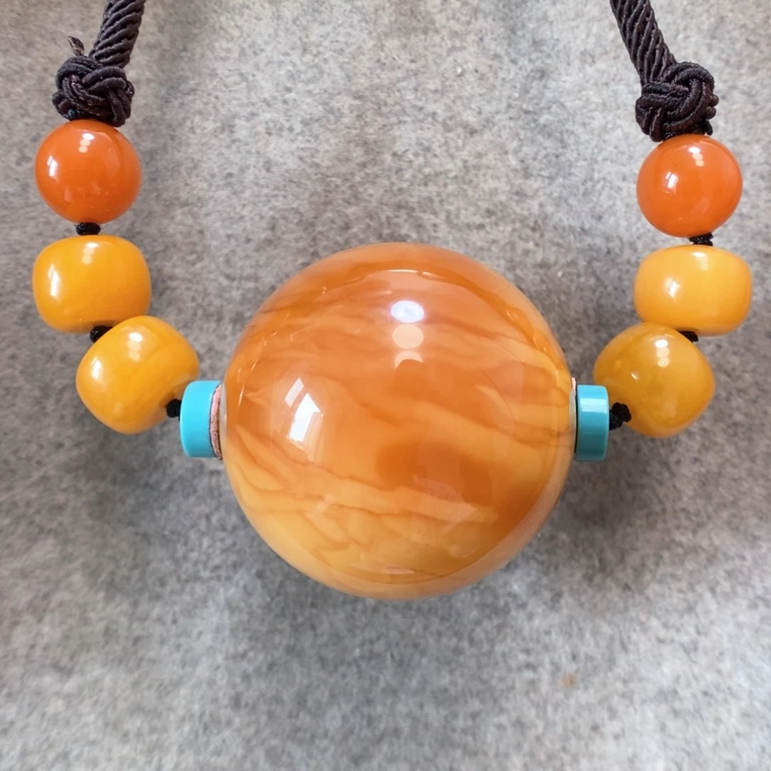 未镶嵌项链蜜蜡锁骨