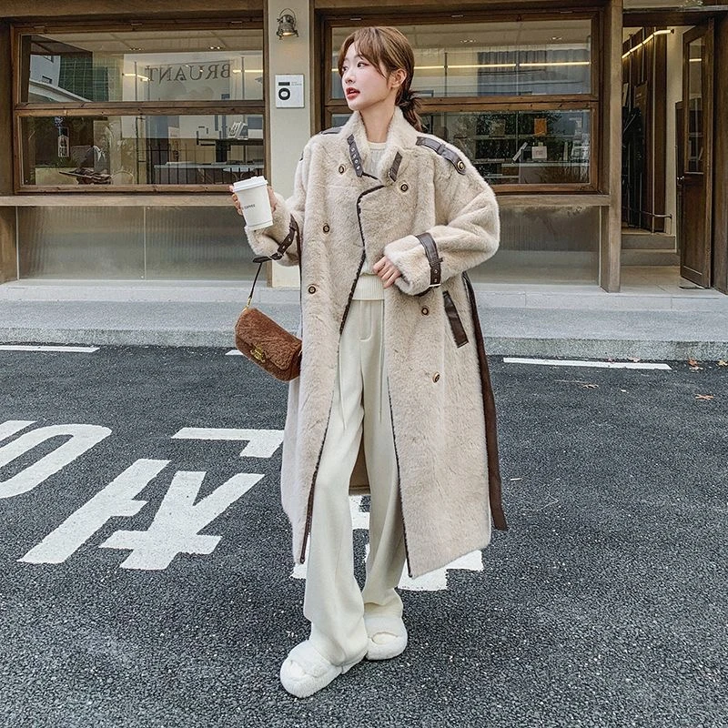 D12时尚女装貂绒外套气质百搭