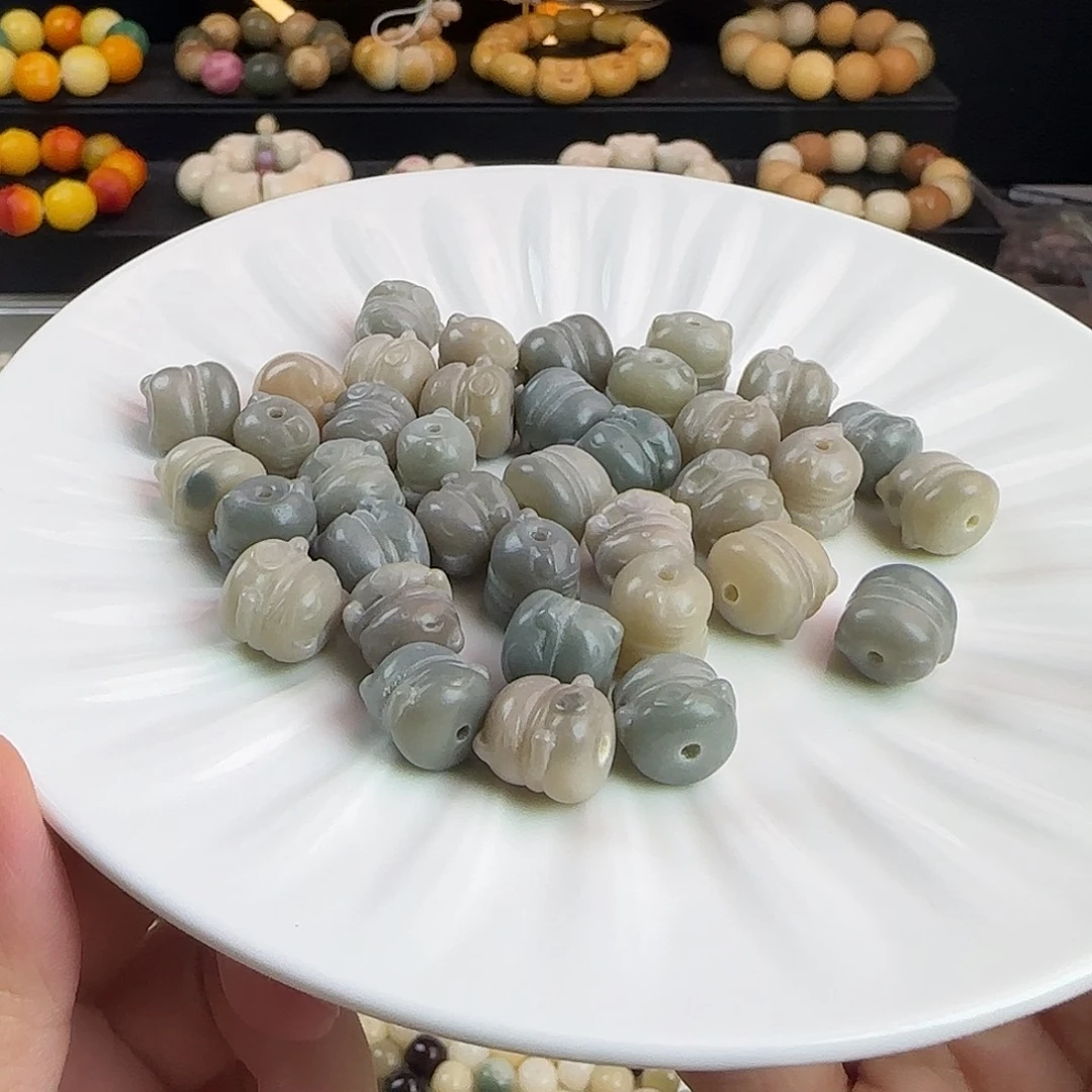 菩提根/象牙果吊坠卡12蓝猫20卡牌➕10备珠