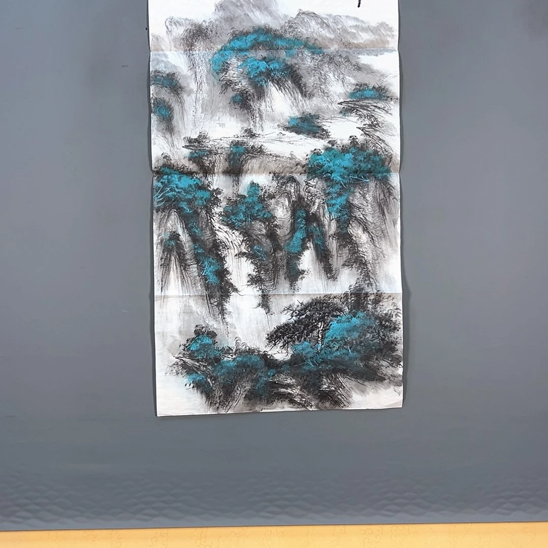 国画630 花鸟和蝴蝶在水中飞翔